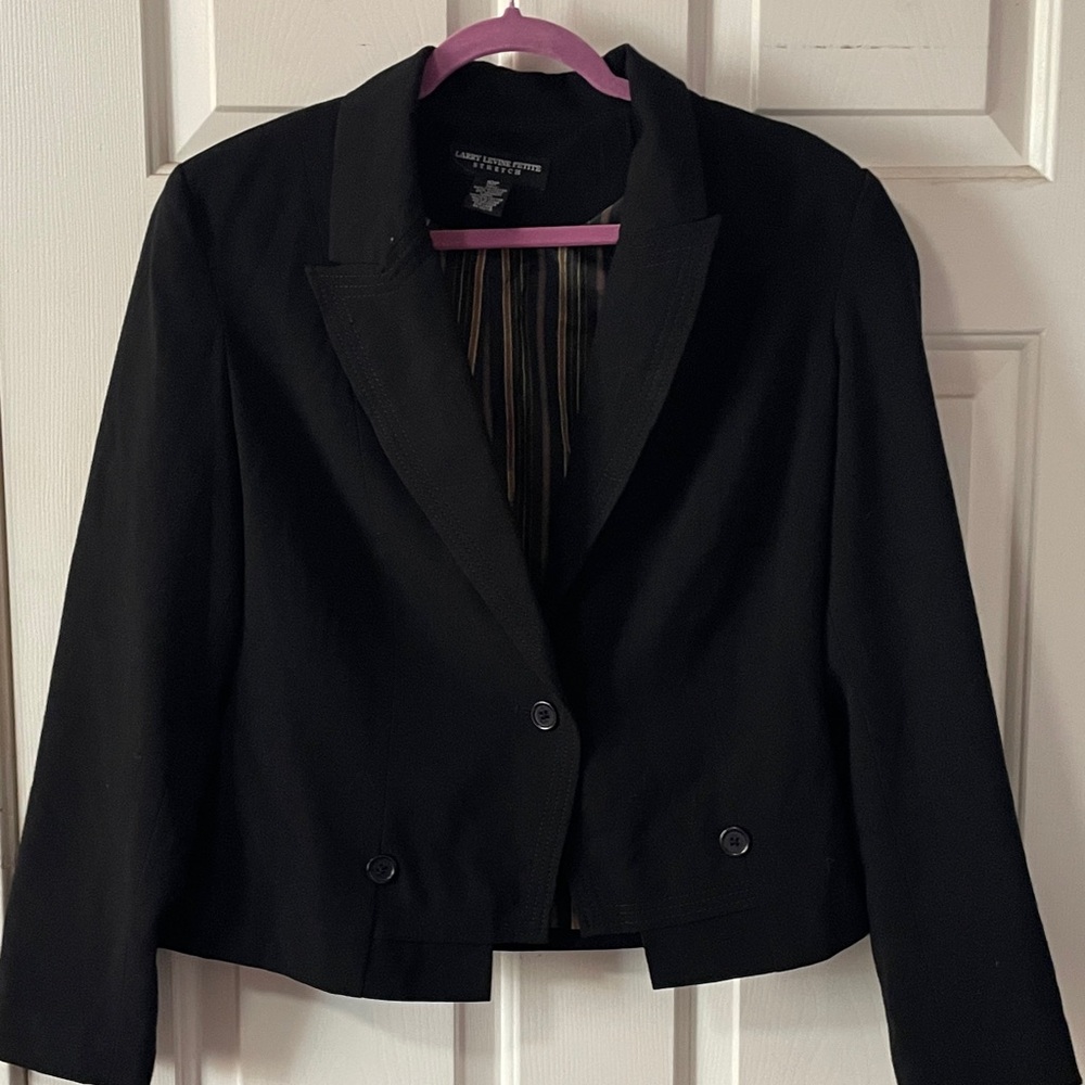 VTG L LEVINE CROPPED BLAZER